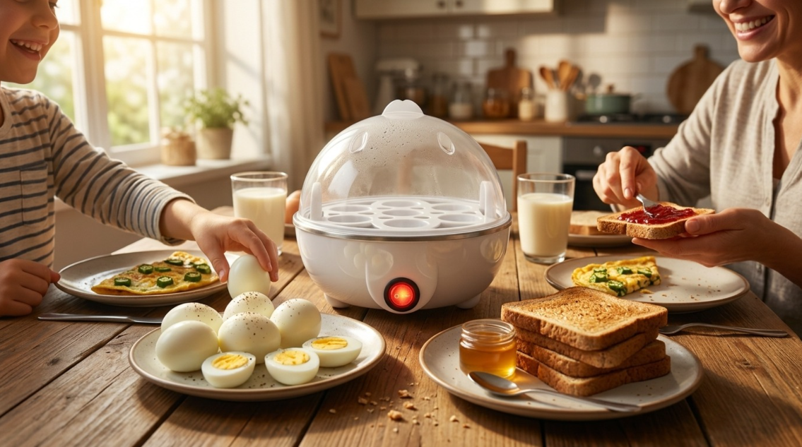 Premium Electric Egg Cooker | طباخة البيض الكهربائية السريعة